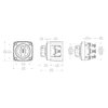 Blue Sea Systems 6010 m-Series Battery Switch Dual Circuit, Red