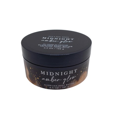 Bath and Body Works Body Care 24+ Hours Moisture Body Butter - w/Shea & Coco Butter - 6.5 oz (Midnight Amber Glow)