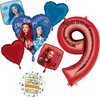 The Descendants The Rise of Red 9th Birthday Party Supplies Balloon Bouquet Decorations - Red 9