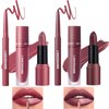 Jolilab 6 in 1 Matte Velvet Lipstick Set-Lip Liner, Lip Gloss and Lipstick, Waterproof Longlasting Pigment Nude Non-Stick Cup Women Lip Makeup, Perfect for Natural Lip Contour (05+06, 1)