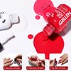 Gellen Red Gel Polish Set, 6 Colors Red Rose Pink Jelly Gel Nail Polish Set, French Tip Gel Polish Set Soak off U/V Light Cured Nail Art Valentines Gifts for Her