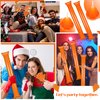 Sosation 36 Pcs Team Spirit Accessories, Christmas Cheerleading Pom Poms, Hand Clappers Party Favors and Thunder Sticks Noise Makers for Sporting Events Football Cheering Essentials(Orange)