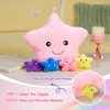 WEWILL 13-Inch Musical Star Plush Toy with LED Lights and 4 Mini Stars | Soothing Star Plush Pillow | Light Up Star with Baby Stars and Music | Ideal Gift for Kids