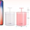 Katartizo White Foam Cup Whip Bubble Maker Home Travel Face Washing Facial Cleanser Foaming Cup Skin Care Foam Maker Portable Cleanser Foam Maker Facial Cleansing Washes