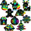 Motipuns 80 Pcs Christmas Scratch Cards for Boys Girls Rainbow Christmas Scratch Paper Christmas Tree Ornament Crafts Christmas Party Supplies for Winter Xmas Home Classroom DIY Activities