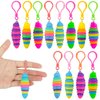 12 PCS Sensory Slug Toys, Articulated Stretch Caterpillar Toy, Anxiety Relief Fidget Slug Toy, Novelty Party Favors for Kids.