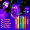 MeiduGaga Neon Face Paint Sticks Glow Face Body Paint Safety Face Paint Crayons Easy to Clean for Makeup Parties Sport Events Birthday Festivals Cosplay (Glow in the Dark)