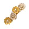 Women Lady Exquisite Sunflower Daisy Flower Hair Barrette Clip Accessary Vintage Metal French Barrettes Hair Clasps Accessories (Yellow)