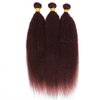 Auburn Bundles Human Hair Color 33 Yaki Straight Human Hair Bundles 20 22 24 inch Double Weft Copper Red Bundles Extensions Double Weft Wet and Wavy Bundles Silky and Soft for Black Women