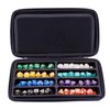 SIQUK Dice Case DND Dice Box Dice Storage Case Dice Organizer Holder with Handle Removable Slotted Tray Holds 8 Sets DND Dice for Dungeons & Dragons and Other RPG Table Games, Pure Blue