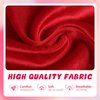 YanJie Valentines Knotted Headbands for Women Red Velvet Wide Headband for Girl Non Slip Knot Hair Band for Women Fashion Valentines Day Headbands Gift Red Hot Pink