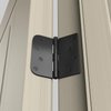 goldenwarm 3 Pack 4in Black Door Hinges Interior Door Hinges Black Matte 4 x 4 Inch with Square & Round Corners, Iron Material