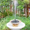Solar Fountain for Bird Bath, Solar Powered Fountain Pump 1.5W Solar Water Fountain Floating Birdbath Water Pumps for Garden, Patio, Pond and Pool