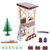 General Jim's Military Brick Building Set - Custom Building Blocks Battle Scene - Weapons, Forts, Walls, Lookout Towers, Sandbags, Trees and More - World War 2 Set for Teens and Adults