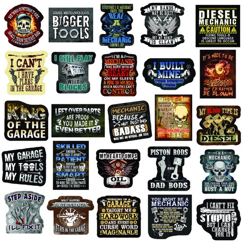 Kakembo Stickers and Decals - Mechanic Stickers. Our Decals Make a Great Addition to Any Tool Box or Garage. - Pack of 25