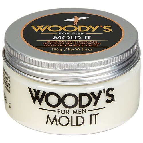 Woody's "Mold It Hair Paste, Medium Hold Matte Finish Styling Product For Men, Adds Texture & Volume, 3.4 oz