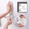 LEVERLOC Soap Dish Holder for Shower Suction Cup Wall Mounted Self Draining NO-Drilling Removable Bar Soap Sponge Holder for Bathroom Bathtub Kitchen Sink Waterproof Strong Vacuum Suction Adhesion
