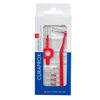 Curaprox CPS 07 Prime Start Interdental Brushes Set, 5 interdental Brushes CPS 07 Prime + 1 Holder UHS 409 + 1 Holder UHS 470, 0.7 mm to 2.5 mm, Red