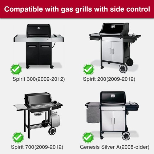 XHOME 91360 Grill Igniter Kit Replacement for Weber Spirit E-210, E-310 and More Spirit Gas Grill (2009-2012), with Side-Mounted Control, 1836-32 Igniter Kit