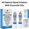 White Ink Breathe Better Pink Himalayan Sea Salt Nasal Inhaler | Congestion | Allergy | Focus | Aromatherapy Sinus | Lung (2)