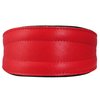 Dogs My Love Real Leather Extra Wide Padded Tapered Dog Collar (13.25"-15.25" Neck; 2.5" Wide, Red)