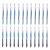 Pack of 24 oblique eyebrow tweezers and flat stainless steel tweezers Precision clipper for eyebrow shaping and facial hair removal