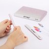 BTYMS 25Pcs Nail Files 100/180 Grit Double Sided Emery Board Nail Buffering Files for Acrylic and Natural Nails