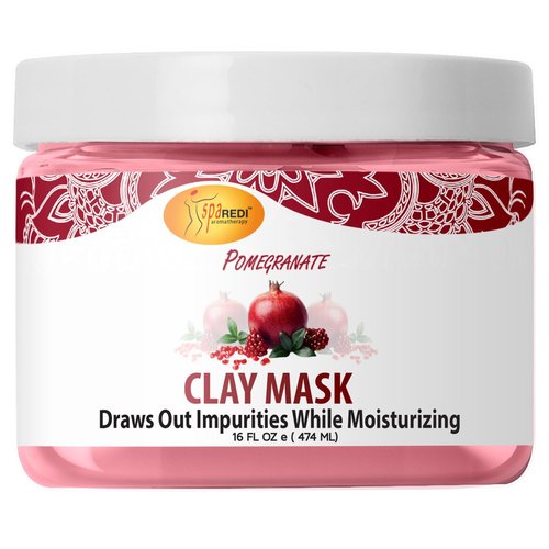 Spa Redi Pedi Clay Mask (Pomegranate, 16 oz)