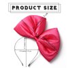 Olbye Christmas Bow Headbands Red Bows Xmas Hairbands Big Bowknot Hair Hoop Bow Cosplay Headpiece Halloween Christmas Costume Accessories 2Pcs (Red+Pink Bows)