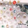 Christmas Nail Art Stickers Decals Christmas Crystal Ball Nail Stickers Winter Snowman Snowflakes Xmas Tree Design Christmas 5D Embossed Nail Decals Manicure Supplies for Holiday Nail Art Decorations