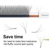 COZBIRD 3d W Lash Extensions W shape Eyelashes Premade Fans Volume Faux Mink Matte Black Fluffy yy Lash 12 Rows (0.07mm C curl 8-12mm Mix)