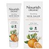 Nourish Organic Skin Salve, Sweet Orange & Rosehip – Nourishing Body Lotion with Coconut Oil, Shea Butter & Cocoa Butter, 3.7 Oz + Washable Cotton Round.