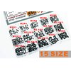 CO-RODE 450pcs M2 M2.5 M3 Laptop Computer Screws Kit Set for SSD IBM HP Dell Lenovo Sony Toshiba Gateway Acer Hard Drive SATA, (15-Size)