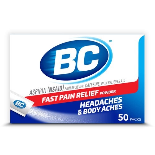 BC Powder Original Strength Pain Reliever, Powder Sticks, 50 count (pack of 1) (GLAXO011882)
