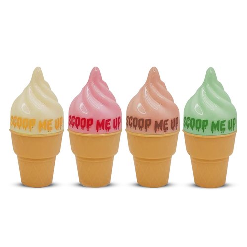 DEALPLUSDEAL Italia Deluxe Scoop Me Up Lip Balm 4 Pcs Set Sweet Ice Cream Flavors Hydrating Moisturizing Anti Crack Effect Lip Care Scoop Me Up 4