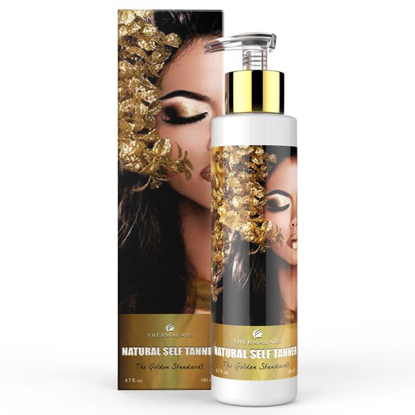 Self Tanner with Natural & Organic Ingredients: Sunless Tanning Lotion for Flawless Darker Skin, Thermalabs Dark Fake Tan with Self Tanners Best Sellers. Self Tanning Lotion for Face & Body. 4.7 oz