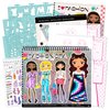 Fashion Angels Fashion Design Sketch Portfolio - Sketch Book for Beginners, Sketch Pad with Stencils and Stickers for Kids 6 and Up, Brown(Covers May Vary)