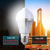 Motion Sensor Bulb Led E27 PIR Infrared Dusk to Dawn LED Light Bulb Detection Light Auto Switch Night Lights for Porch Patio Garage Stairs Lobby Carport Hallway Security (5w 450LM Warm White)