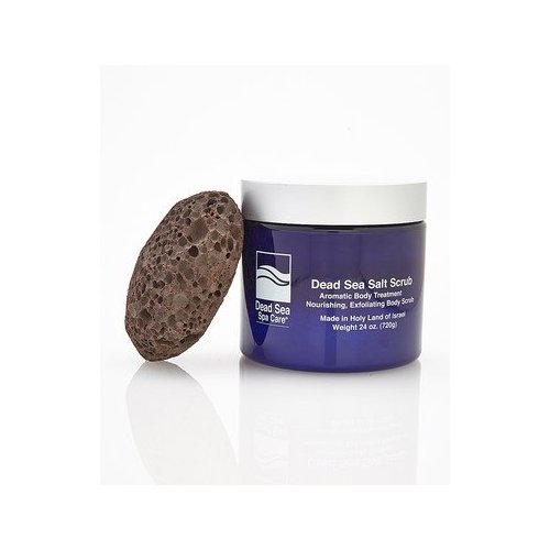 24 oz Dead Sea Spa Care Dry Salt Scrub and Pumice Stone (Serenit Scent)