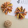 2PCS Orange Korker Bows for Girls Fall Thanksgiving Hair Clip Curly Bow Hair Clip Ribbon Ponytail Bows Alligator Clip Hair Barrette Thanksgiving Halloween Hair accessory for Girls Toddlers Kids(A)