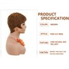 DOcute Brown Short Pixie Wigs for Black Women Auburn Brown Short Wigs for Black Women Short Brown Wig Pixie Cut Wigs for Black Women Short Brown Hair Wig Layered for Women (Brown)