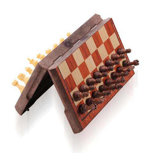 ColorGo Magnetic Travel Chess Set, Portable Mini Chess Board Game for Adults and Kids (Classic Edition)