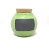 Green Chalk Board Personalize Stoneware Clay Word Jar by Muddy Waters