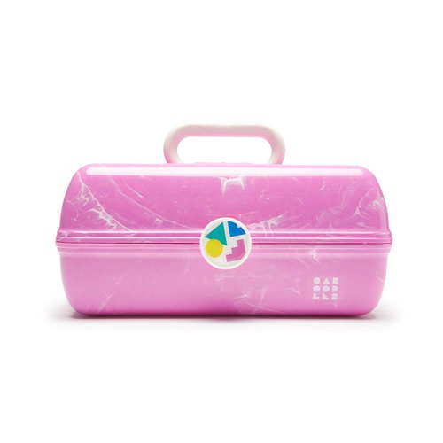 Caboodles On-The-Go Girl Retro Case, Bubblegum Marble , 13.38x8.88x6.5 Inch (Pack of 1)