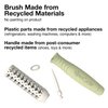 Olivia Garden NewCycle Round Vegan Boar and Ionic bristles Vented Hair Brush and made from 100% recycled material (except bristles)