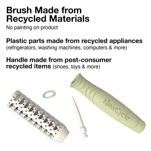 Olivia Garden NewCycle Round Vegan Boar and Ionic bristles Vented Hair Brush and made from 100% recycled material (except bristles)