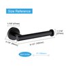 TASTOS Matte Black Toilet Paper Holder SUS304 Stainless Steel, Modern Round Tissue Roll Holders Wall Mount, Toilet Paper Roll Dispenser Bathroom 5 inch TP Holder for Kitchen Washroom