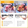 DOOViC 4 Pack Blue Light Blocking Reading Glasses Anti Eyestrain Fashion & Classic Style Spring Hinge Computer Readers for Women Men 1.75 Strength