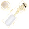 1/2" Float Valve, Shut Off Plastic Water Float Valve for Stable Water Float Ball Valve Horse Cattle Goat Sheep Pig Dog Farm Supplies 2 Pack