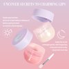 ORLASKIN Lip Mask & Lip Scrubber Exfoliator Lip Sleeping Mask Overnight for Dark Lips to Lighten Moisturizer Lip Butter Balm for Dry Chapped Cracked Peel Lips Skin Care（Mint Flavor）